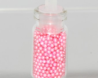 Pink .90mm No- Hole Pearl Beads