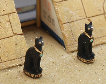 Dollhouse Miniature, Bast Cat Statue
