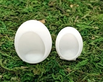 Miniatura de casa de muñecas, huevos de Pascua en blanco a escala 1:12 ¡NUEVOS! Sin pintar