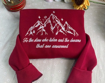 Camiseta bordada de Acotar, Camiseta de Rhysand, Regalo para ella, Camiseta divertida de libros, Camiseta de merchandising de Acotar, Regalo para amigos, Regalos para bibliotecarios, Regalo para él