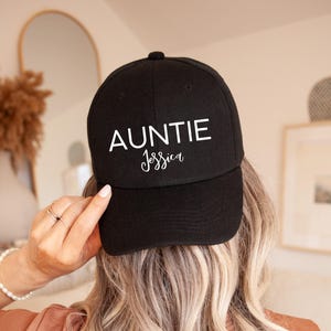 Personalized Auntie Hat: Custom Name, Pregnancy Announcement Gift
