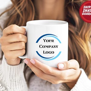 Custom Company Logo Ceramic Mug: Branded Corporate Gift