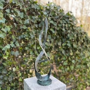 Abstract Harmony – Bronze Sculpture - Art Gift - Modern Art - Unique Bronze Gift - Interior Design Sculpture - Home Decoration - 15x12x49cm