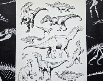 Dinosaurs of the British Isles Art Print, Dinosaur Paleoart, Natural History Illustration, Paleontology Gifts, Dinosaurs for Adults