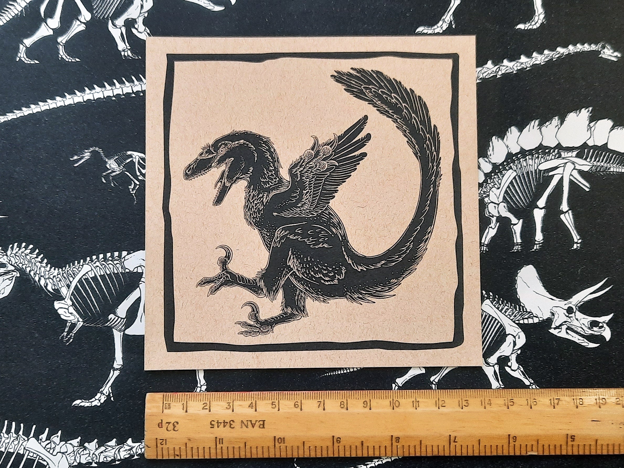 Cute Deinonychus Art Board Print for Sale by saradrawspaleo