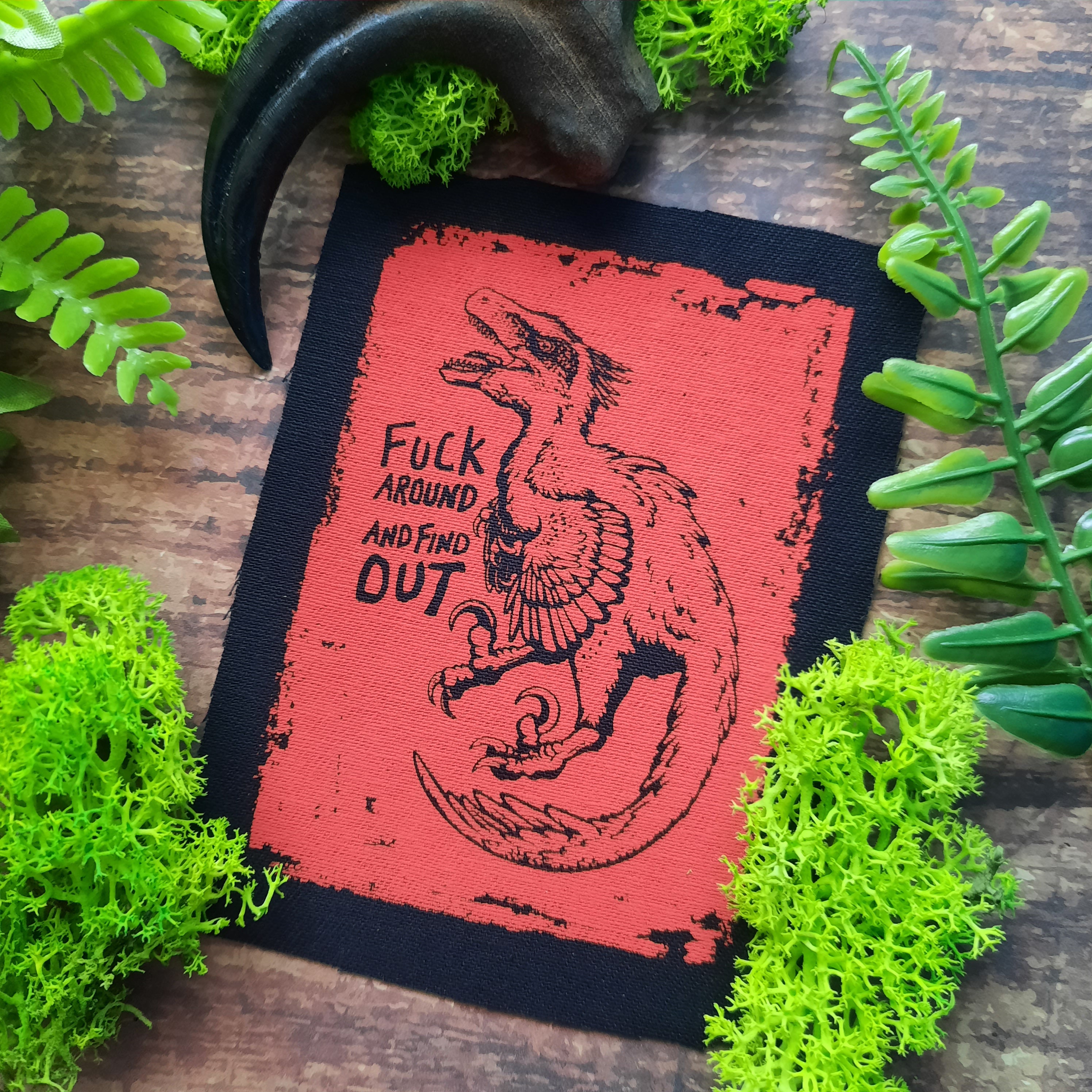 FAFO F**k Around and Find Out MORALE PATCH, GLOW DARK Hook Backing 3x2