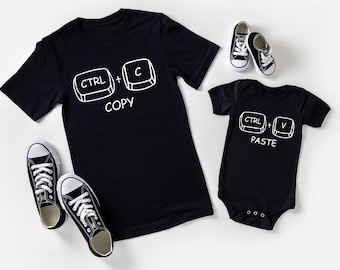 Copy Paste T-Shirt, Matching Ctrl C Shirt, Ctrl V Shirt, Funny Family Shirts, Fathers Day Shirt, Fathers Day Gift, Father Son ,Dad Daughter