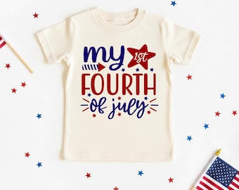 Fourth Of July Kids TShirt,My First 4th of July Baby Bodysuit, Cute Patriotic Toddler Shirt, 250th Anniversary New Baby Gift,Fourth of July