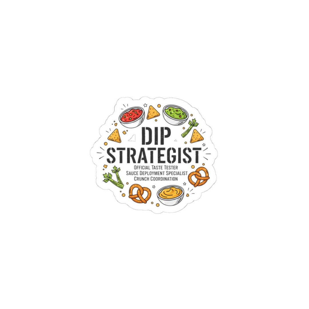 Dip Strategist Sticker | Game Day Blueprint, Tailgate Snack Humor - Etsy