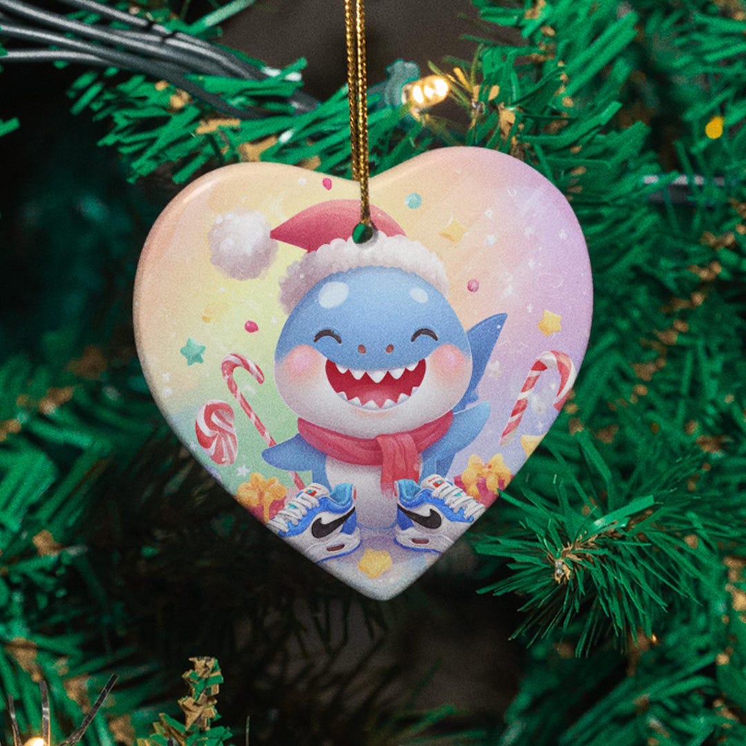 トゥララTRALALAポンポンボレロ Tralalero Tralala Funny Ornament, Italian Brainrots Candy Cane