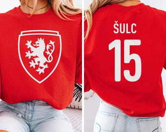 Sulc #15 Czechia Inspired Jersey Logo Style Graphic Tee, 2-Sided Star Player Tribute for Fans, Soccer World Tournament Gift Unisex T-Shirt