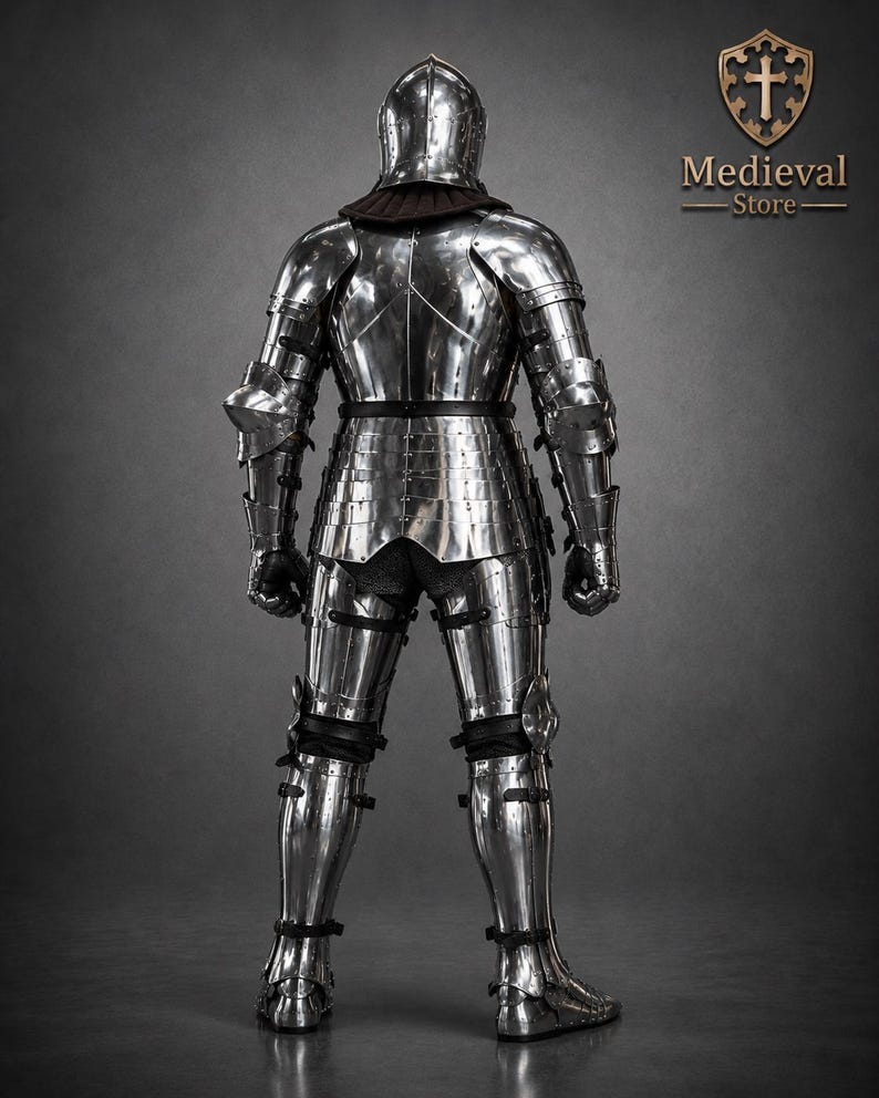 Full Plate Medieval Knight Armor Suit – Wearable Steel Armor Costume ...