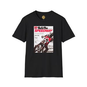 Vintage Belle Vue Manchester Speedway 1976 Unisex T-Shirt, Retro Racing Tee, Speedway Fan Gift, Motorcycle Racing Shirt,