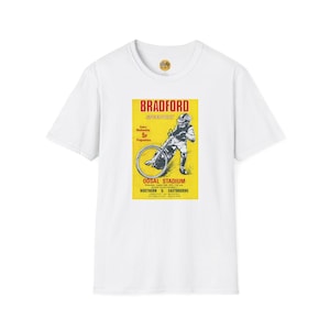 Vintage Bradford Speedway 1971 Unisex T-Shirt, Retro Racing Tee, Speedway Fan Gift, Motorcycle Racing Shirt,