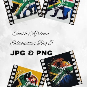 South African Big Five Silhouette