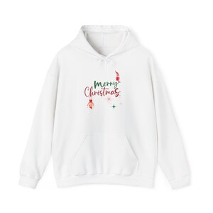 Merry Christmas Sweatshirt | Cozy Holiday Hooded Sweatshirt for Men & Women, Festive Gift Idea, Christmas Apparel, Winter Wear
