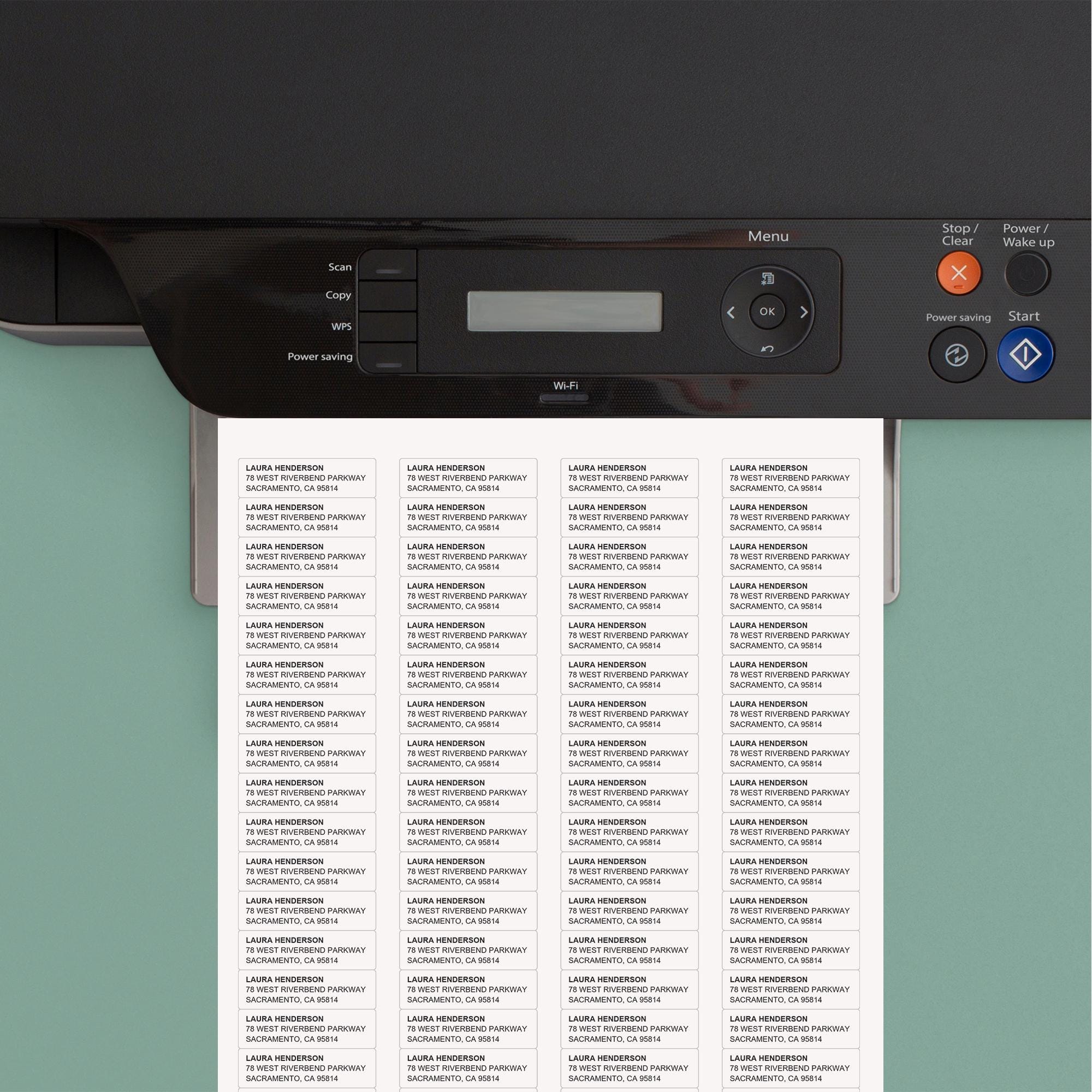 Return Address Labels | Editable for Avery 5167 | Minimalist Address ...