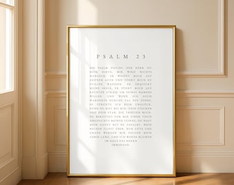 Psalm 23 Poster Christian Decor Living Room Pictures Saying The Lord is my Shepherd Bible Verse Gift Housewarming Faith Gifts Birthday