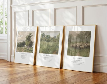 Set christelijke posters: Pad, Waarheid, Leven, Christelijke posters, Bijbelvers, Afbeelding, Landschapsfoto's, Cadeau voor een housewarming, Decoratie, Woonkamer, Jezus