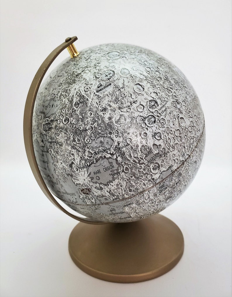 Cold War Era Replogle Moon Globe 
