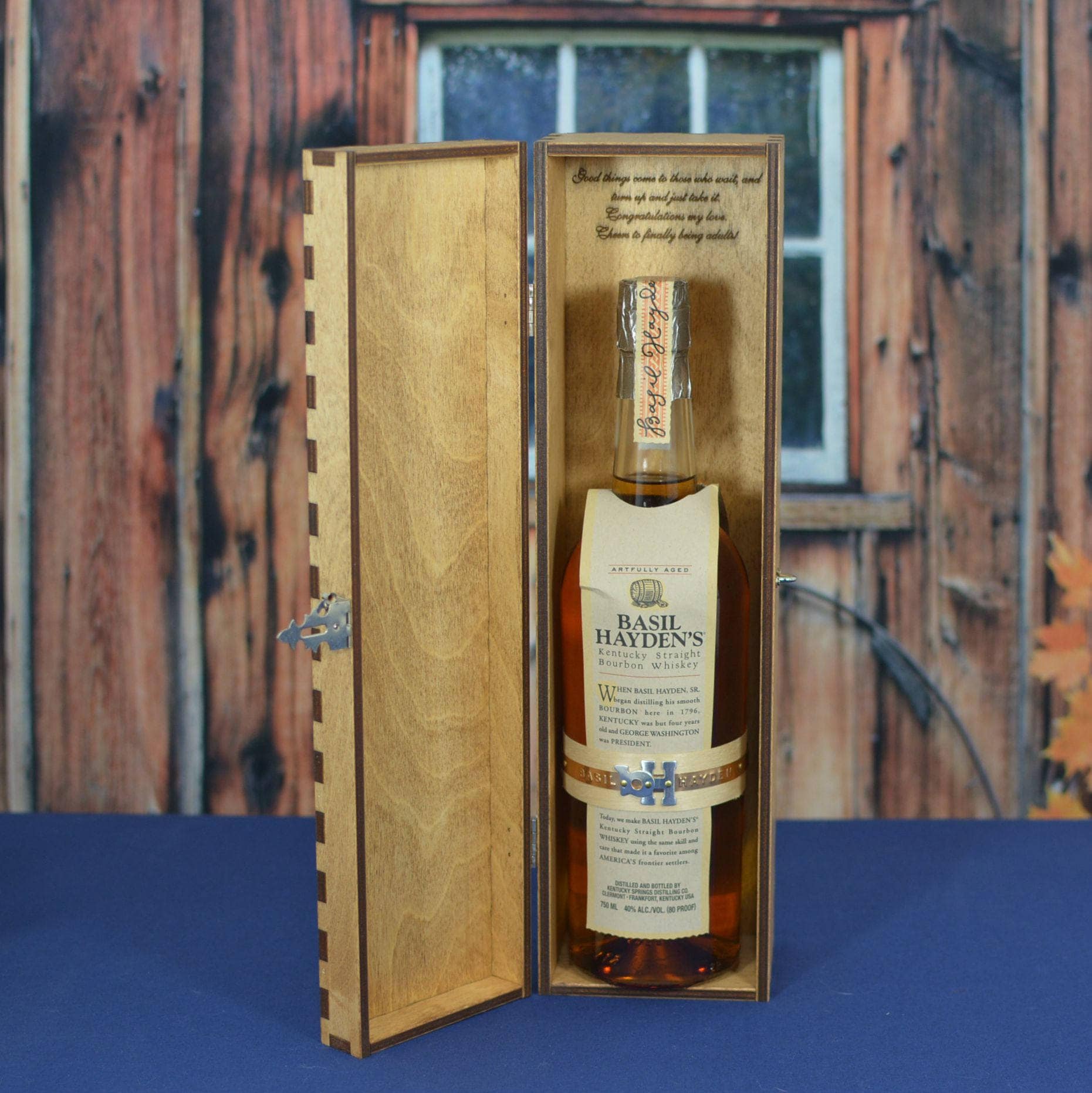 Wood Liquor Gift Box for a Single 750 ml Bottle Personalized Etsy
