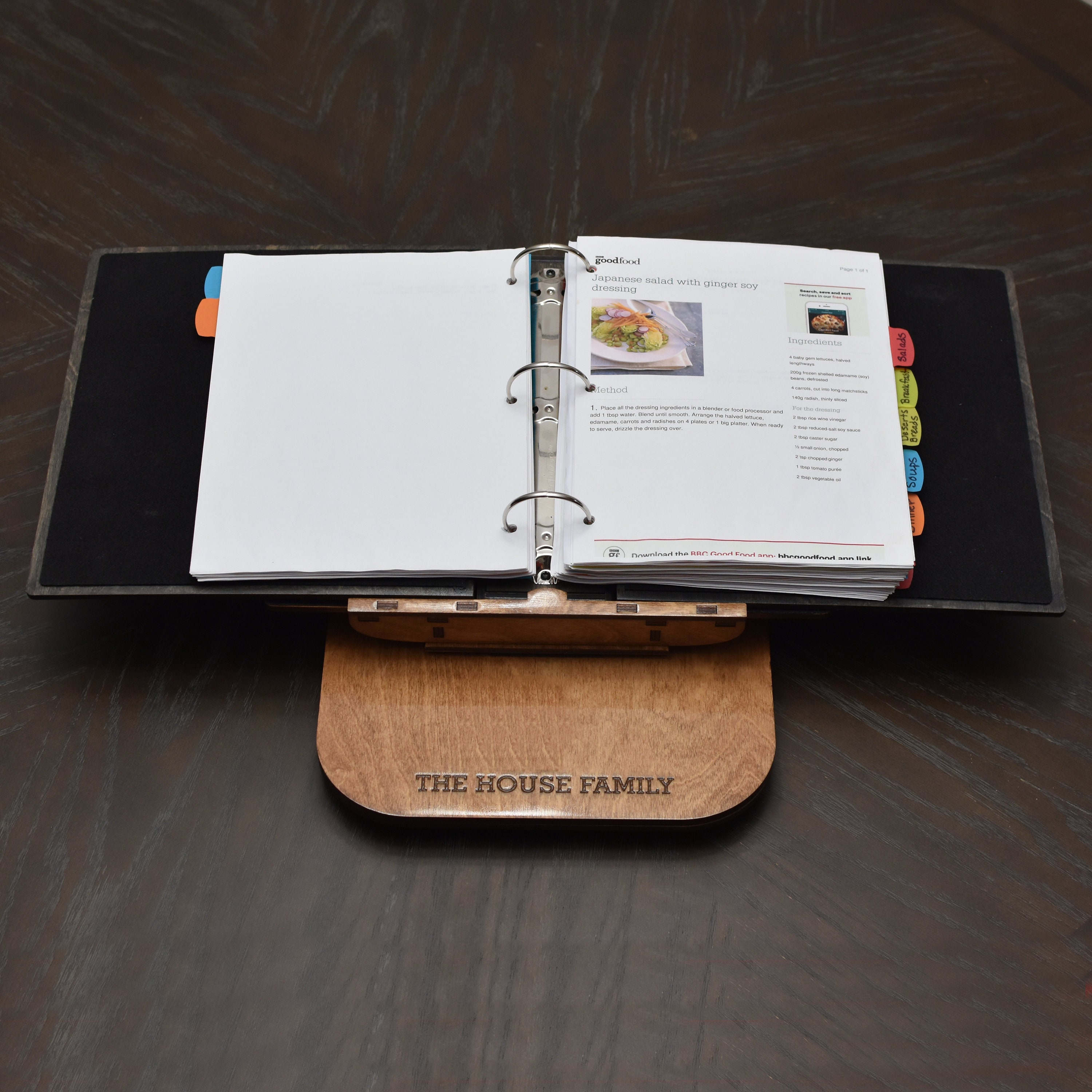 Ring binder stand discount