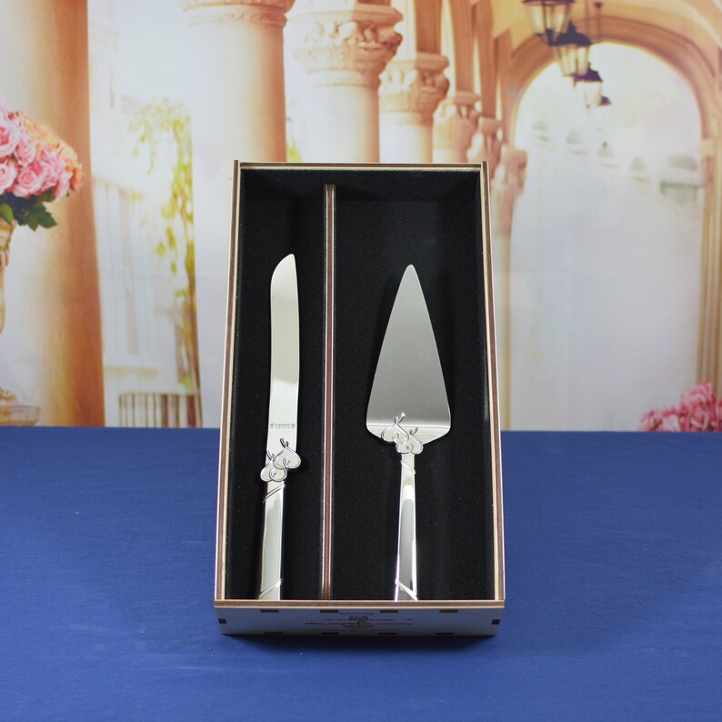Wedding Cake Server Set Gift or Storage Box Etsy