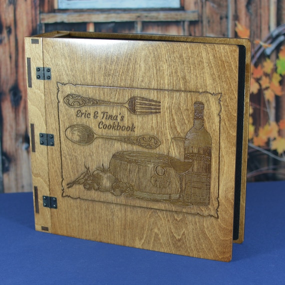 Buy Custom Engraved Baltic Birch Wood Binder, Photo Album