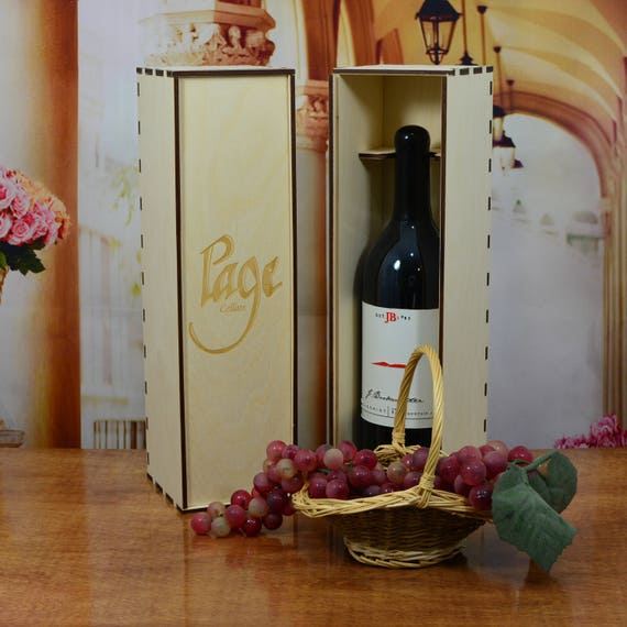 Personalized Wine Box or Wine Caddy