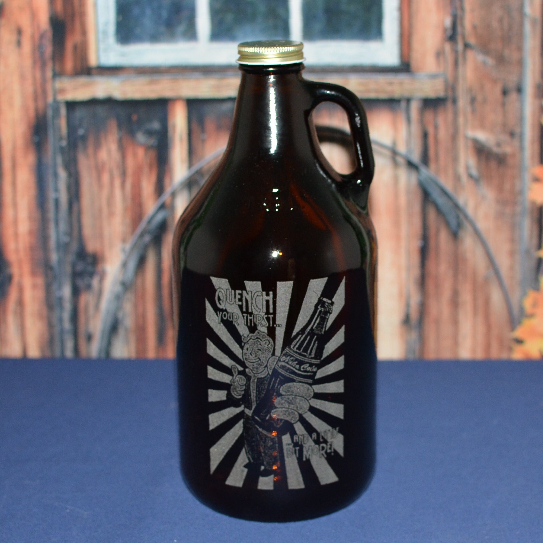 Personalized Beer Growler 64 OZ. Use your artwork or design idea or use our many choices of