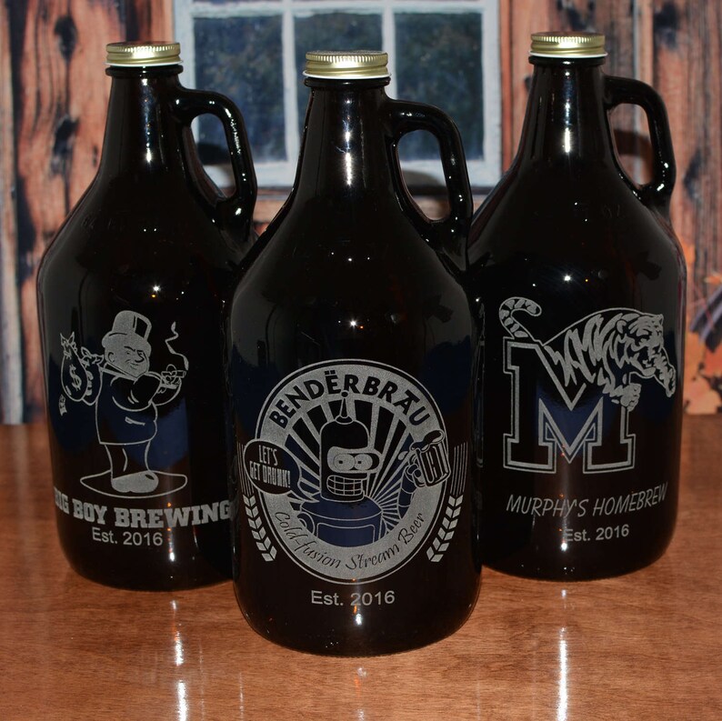Personnalisé Beer Growler 64 OZ. Utilisez votre idée dœuvre Etsy