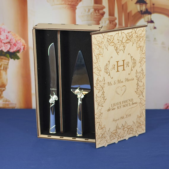 Wedding Cake Serving Set Storage Gift Box