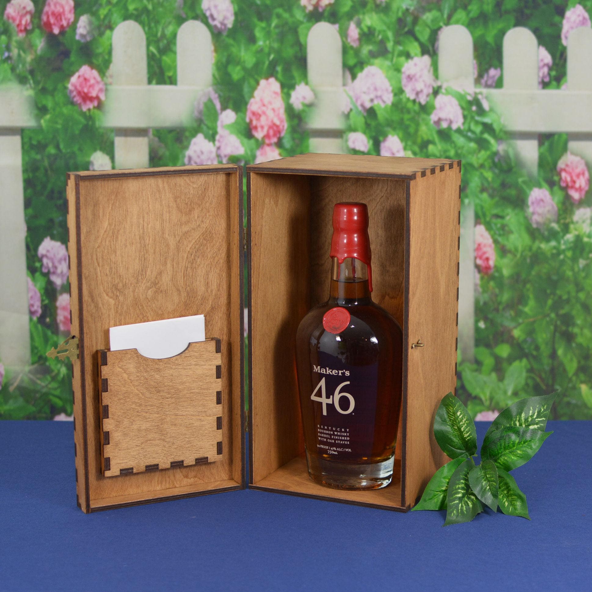 Wood Liquor Gift Box for a Single 750 ml Bottle Personalized by You