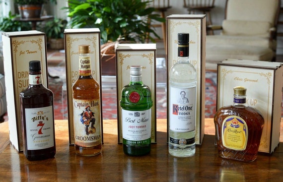 Personalized Wood Spirits Gift Box or Liquor Caddy