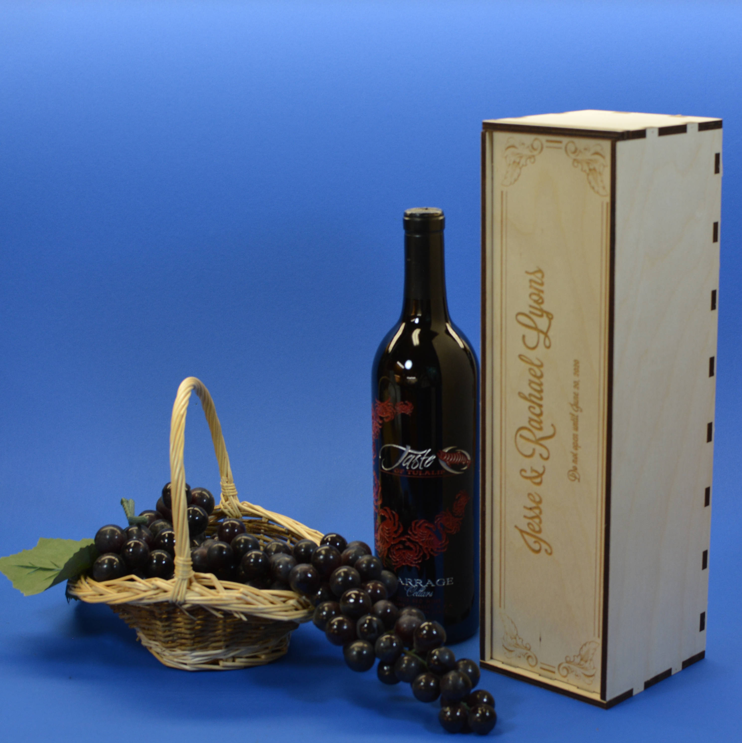 Wood Wine Box or Wine Caddy Personalized by You