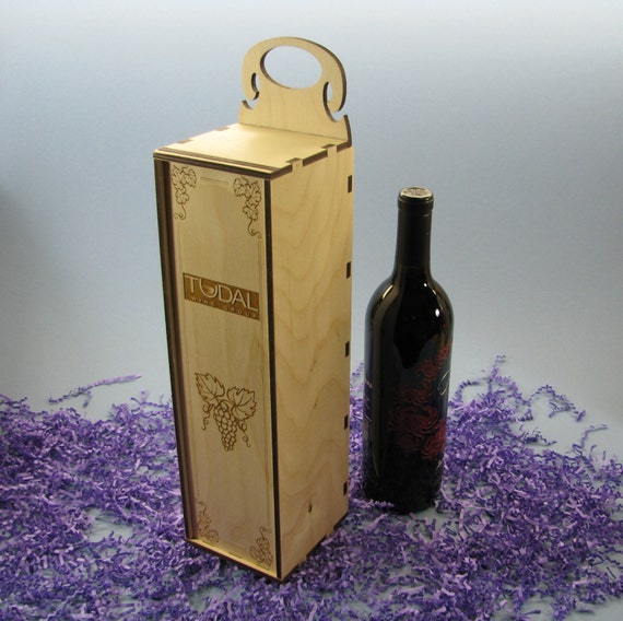 Wood Wine Box or Wine Caddy Personalized by You