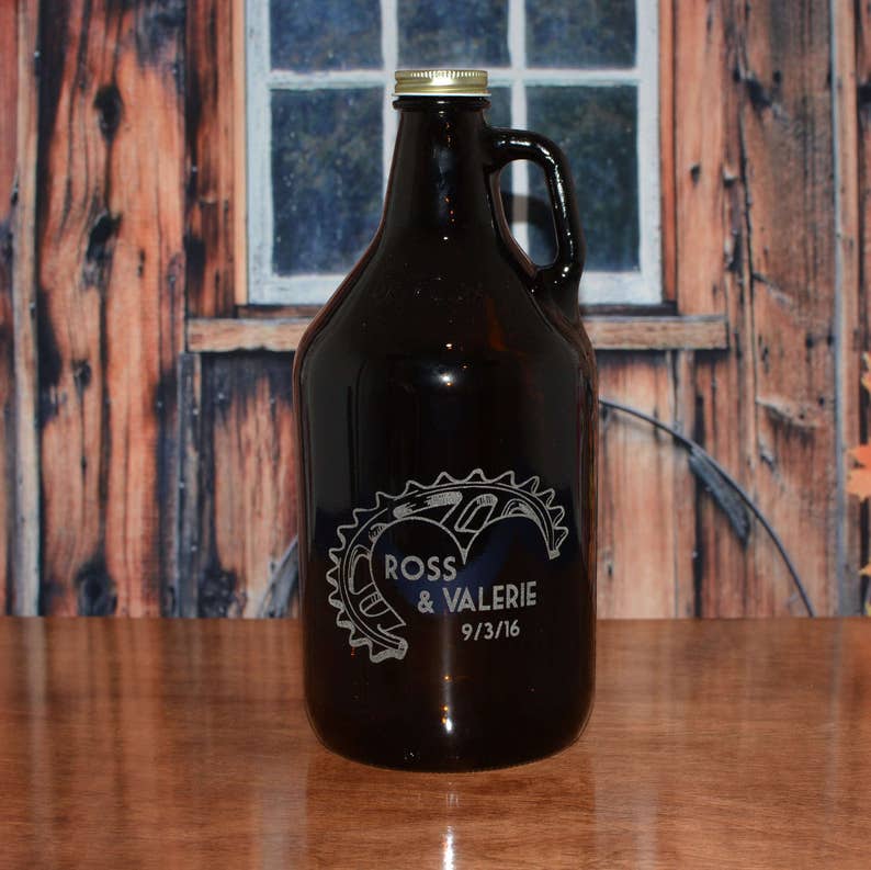 Personalized Beer Growler 64 OZ. Use your artwork or design Etsy