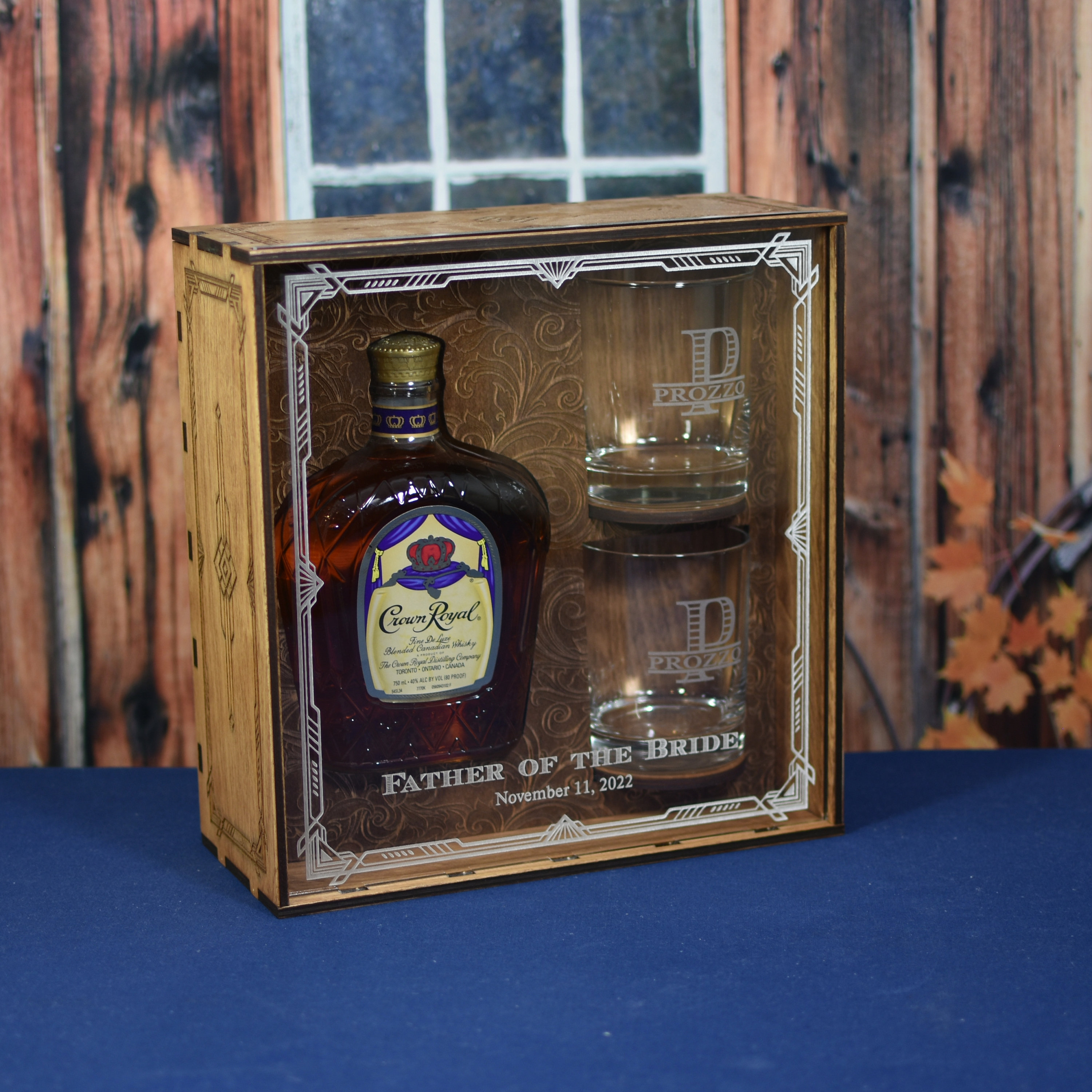 Coffret cadeau personnalisé bouteille d'alcool et de whisky Idées cadeaux  pour homme, cadeaux d'anniversaire pour lui, coffret cadeau en bois gravé -   Canada