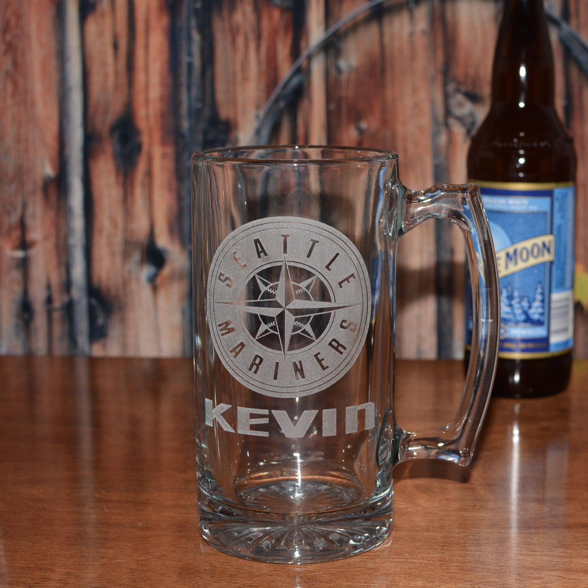 A Pair of Large Personalized Beer Steins 25oz