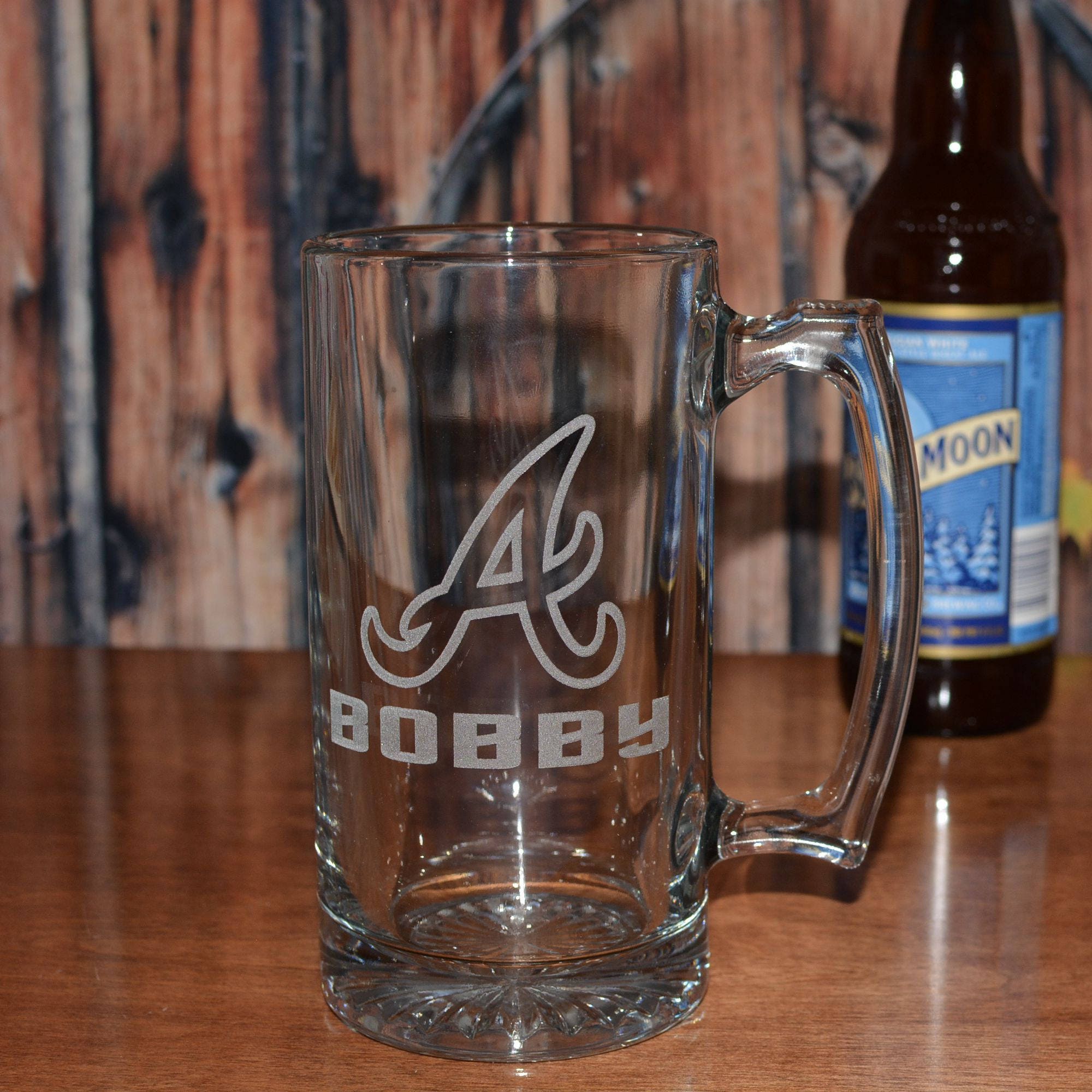 A Pair of Large Personalized Beer Steins 25oz