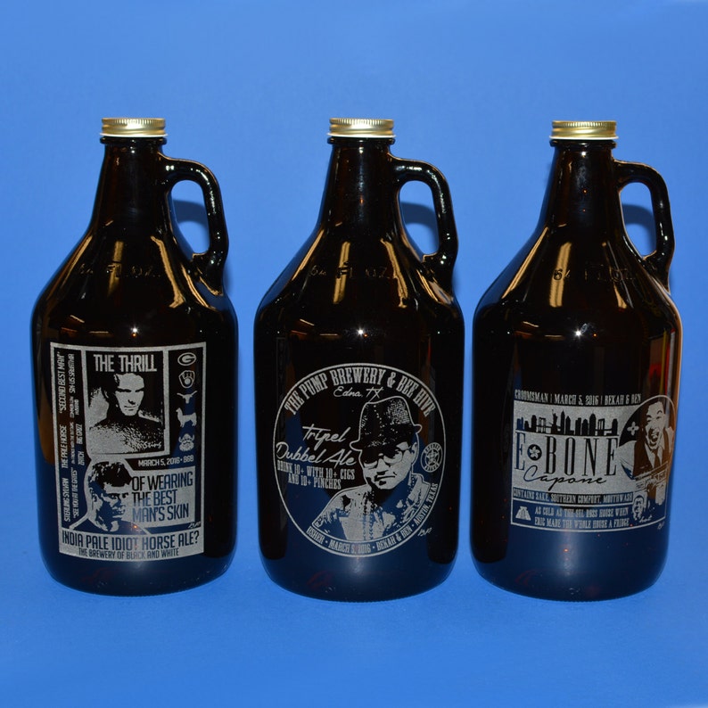 Personalized Beer Growler 64 OZ. Use Your Artwork or Design Etsy