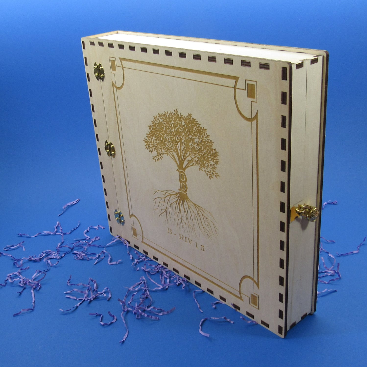 Wedding Photo Album or Scrapbook 12X12 with Padlock and Keys