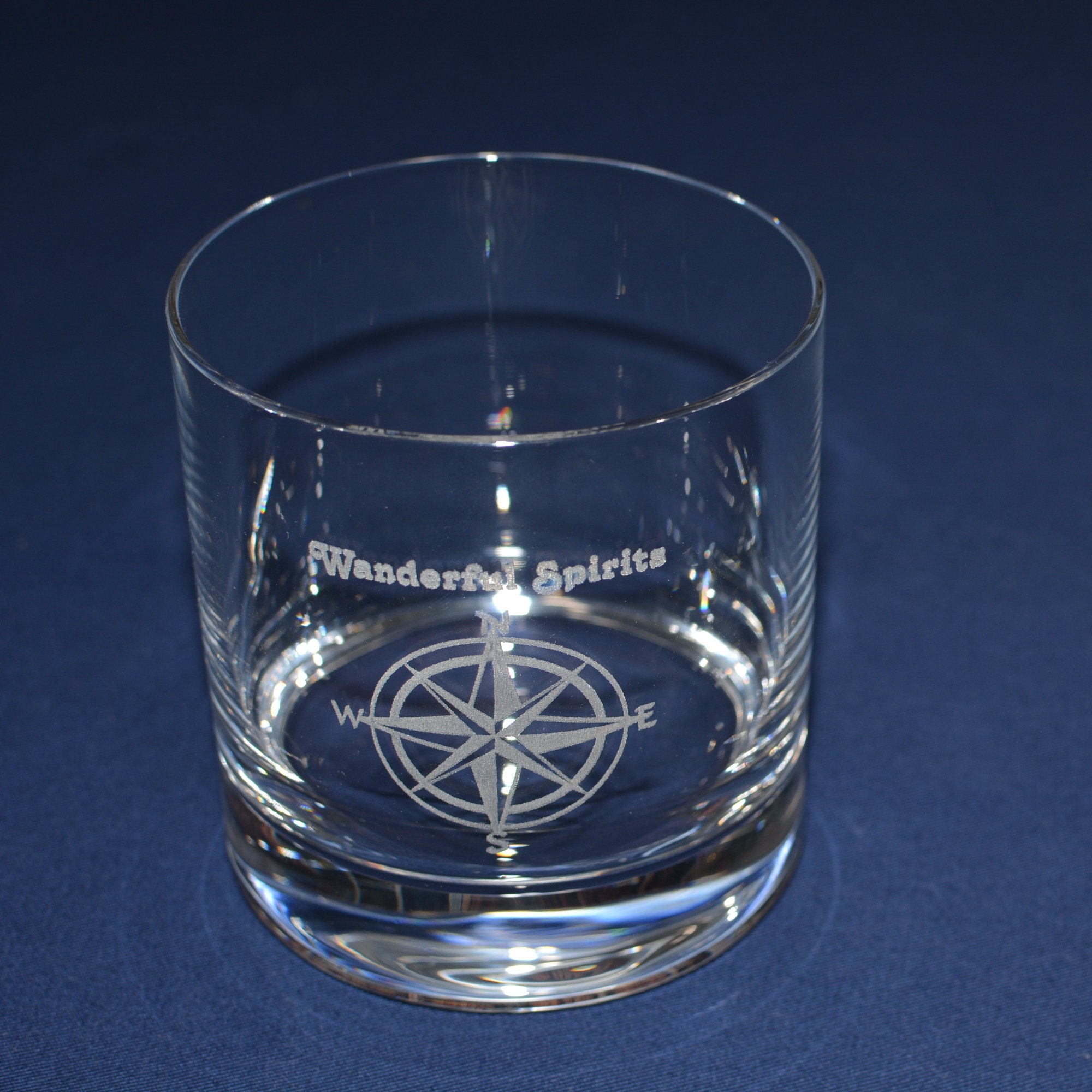 2 Personalized Crystal Rocks Glasses 13 Oz