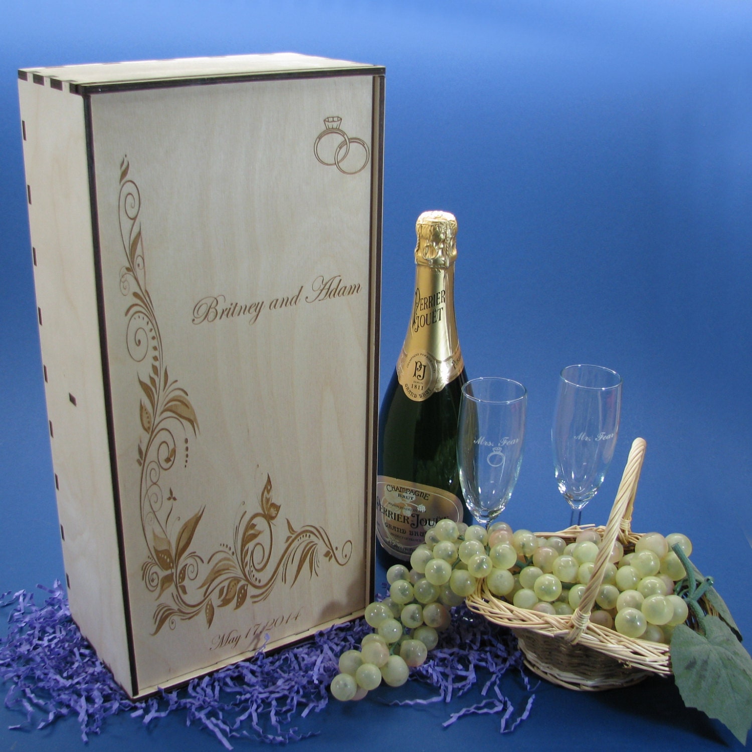 Coffret champagne cadeau personnalisé - Brianto Cadeau