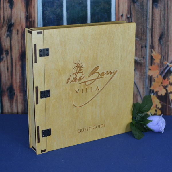 Personalized 8.5x11 Menu, or Presentation Book, Cookbook or Recipe Book, 3 Ring Binder with 1" Rings