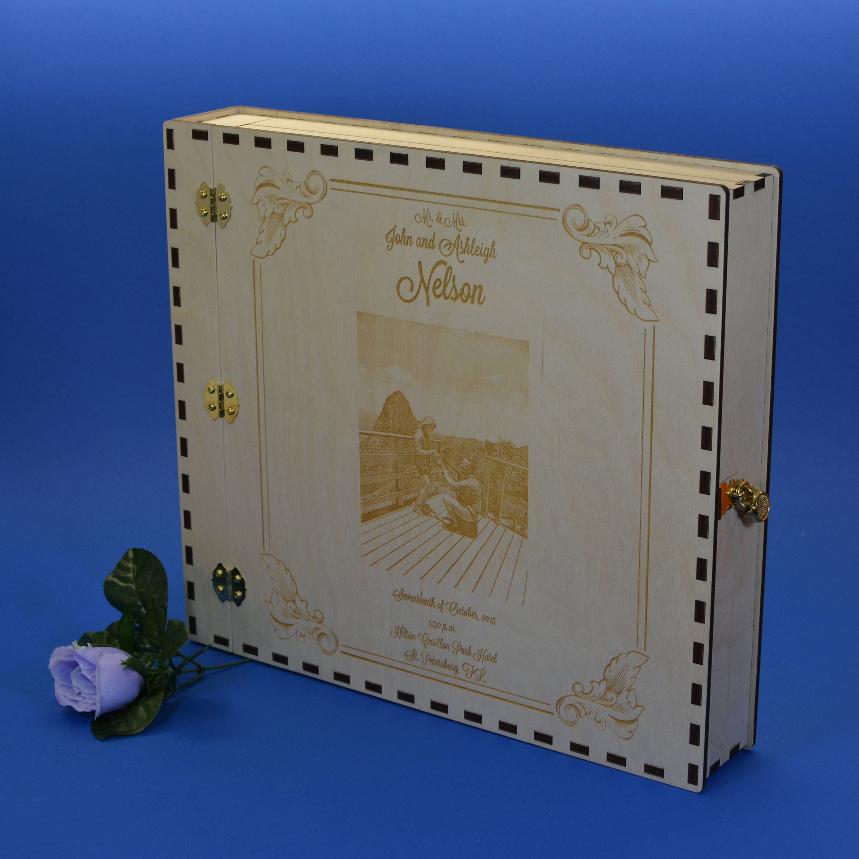 Personalized Locking Photo Album 12X12