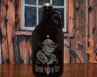 Personalized Beer Growler 64 OZ. Use your artwork or design idea or use our many choices of graphic designs and add your personal message.