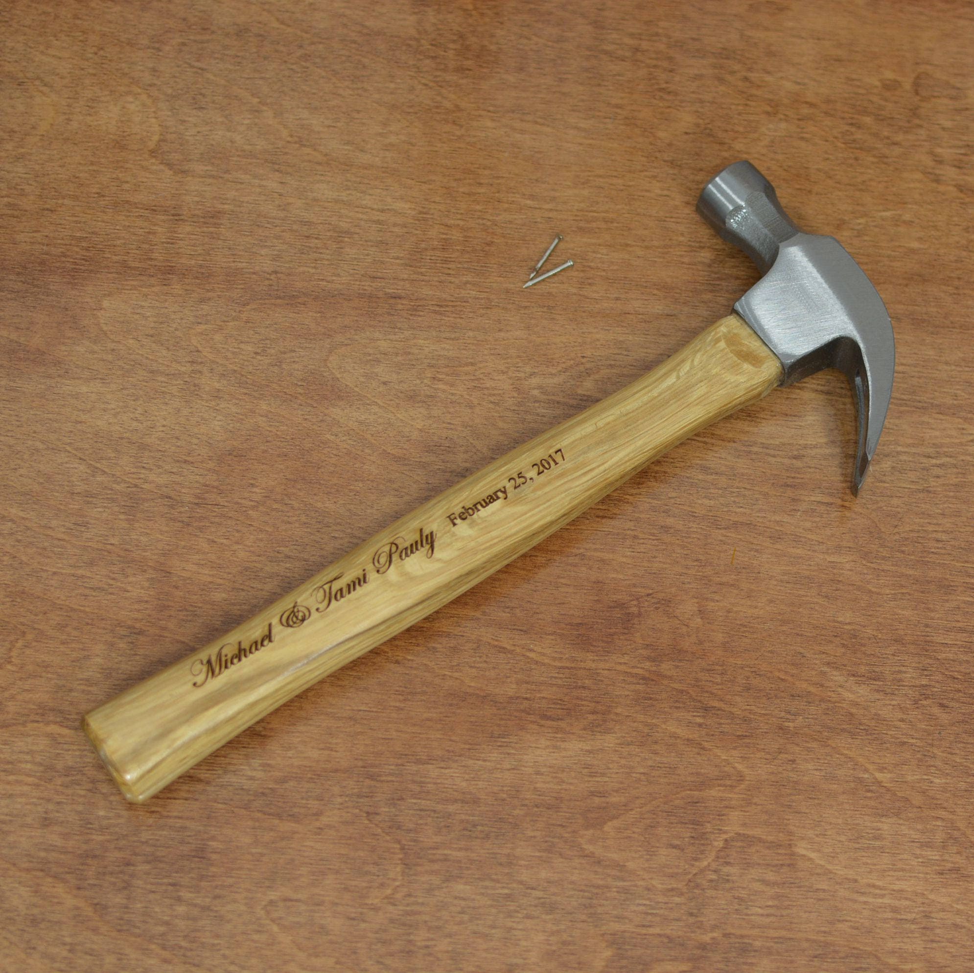 Personalized Wood Hammer for Wedding Couple or to Use with Our Wedding