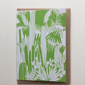 Carte de voeux cactus