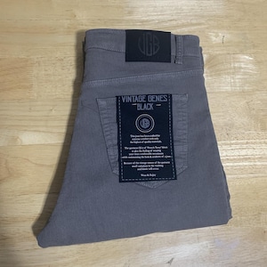 VGB Vintage Genes Black Slim Fit Comfort French Terry Denim Jeans Men's W28x30L